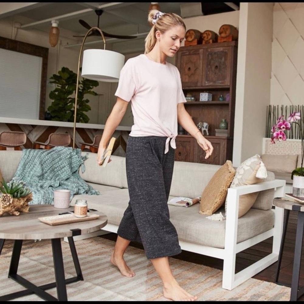 CALIA Effortless Wide Leg Cropped Culottes size: Small